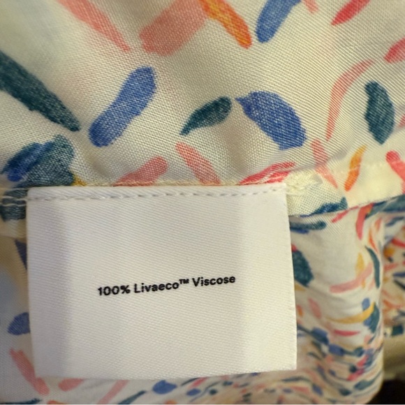 Summersalt Multicolor Abstract Print Maxi Dress Adjustable Straps sz 1X - Picture 10 of 12